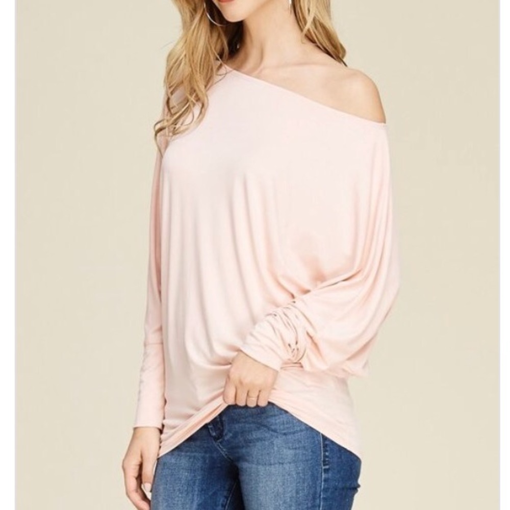 Last 2! Off the shoulder dolman top - Picture 3 of 4